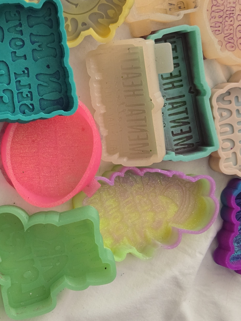 Bundle Of MENTAL HEALTH  Silicone Molds For Freshies